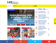 Tablet Screenshot of lifenews.sk
